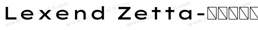 Lexend Zetta字体转换